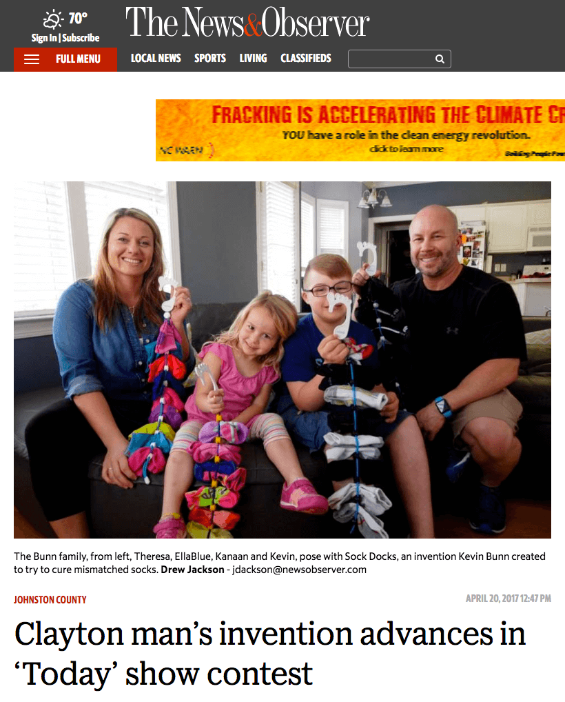 Clayton man’s invention advances in ‘Today’ show contest