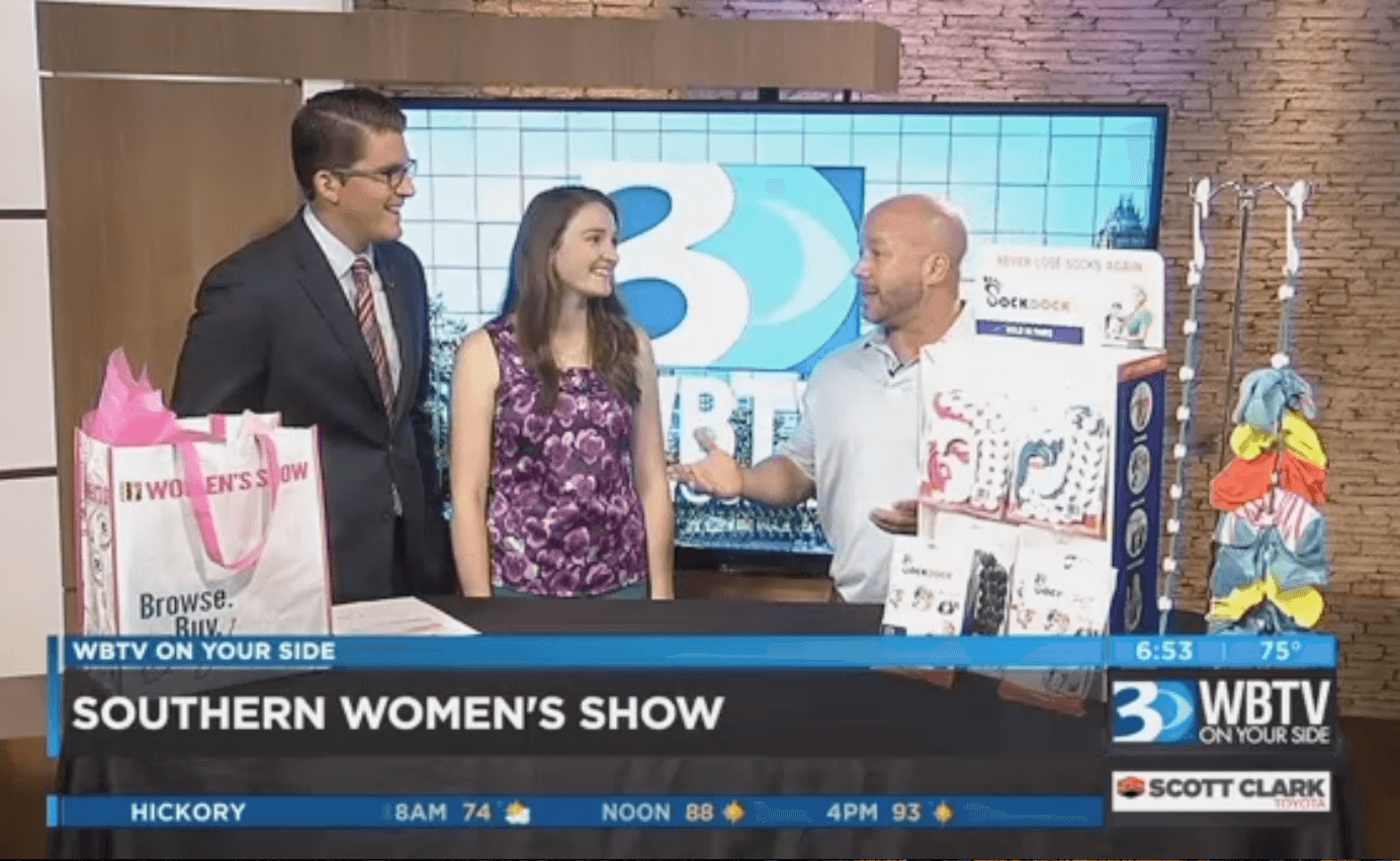 LIVE SockDock Interview with WBTV Channel 3 News